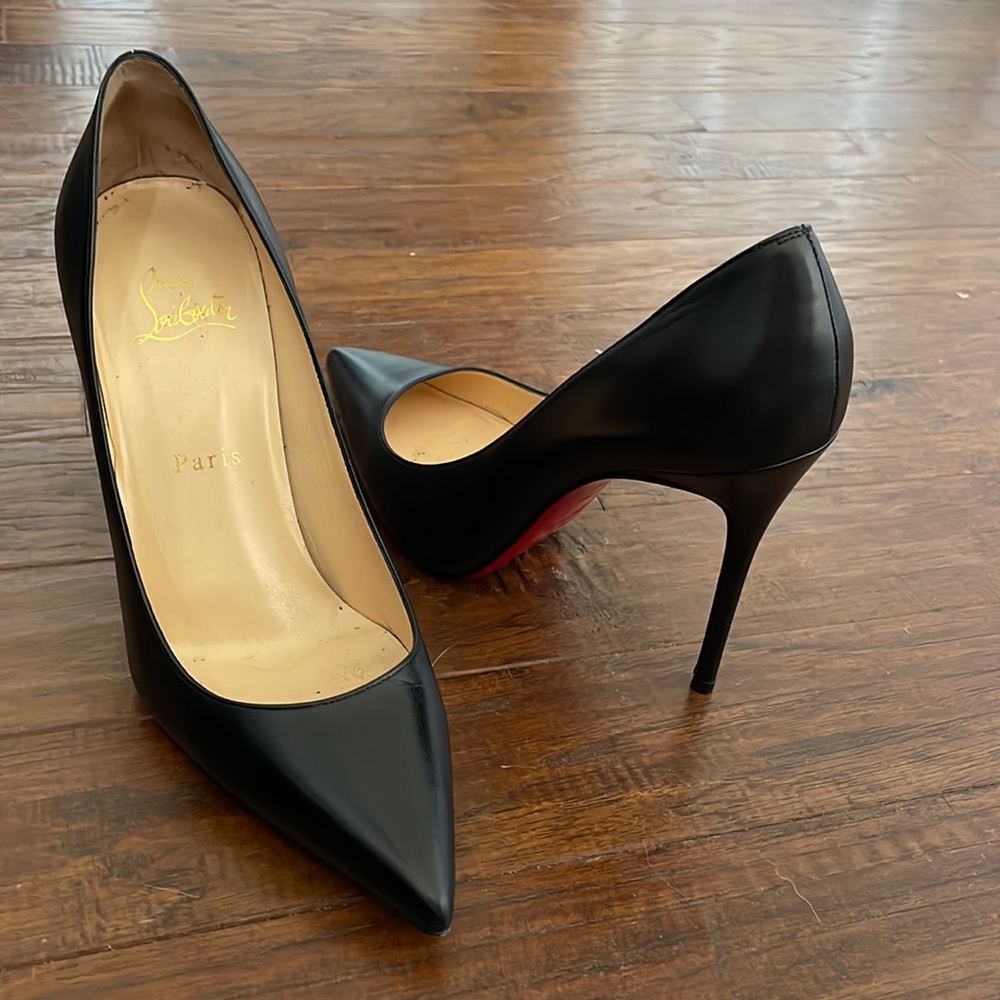 Christian louboutin décolleté 554 100mm black heels